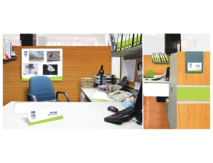 עיצוב ומיתוג שילוט פנים לאגף לקידום עסקים עיריית ירושלים