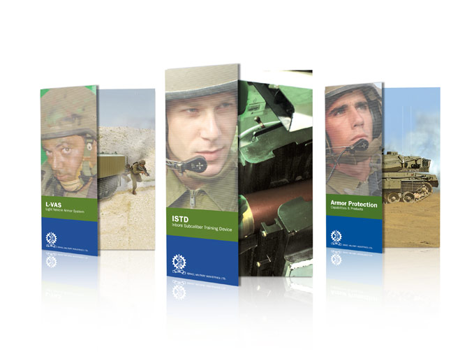 עיצוב עלוני מוצר זרועות היבשה לתעשייה הצבאית