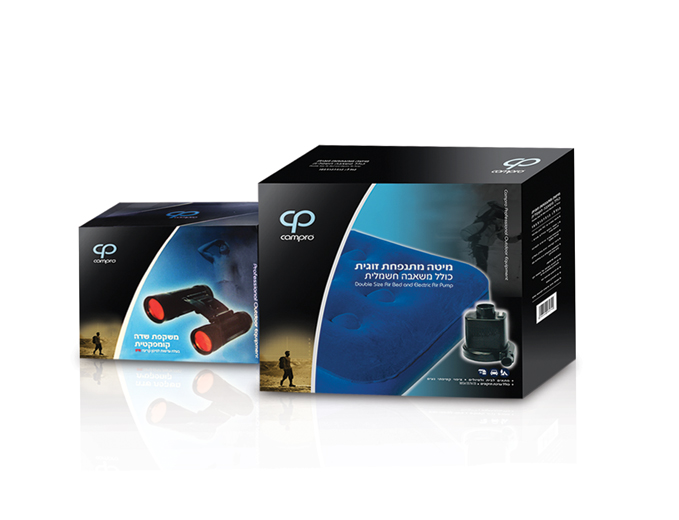 עיצוב אריזות מוצר למותג campro