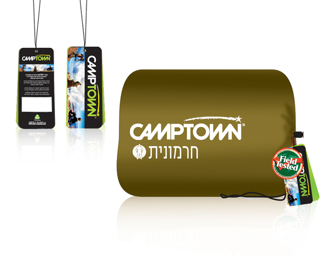 עיצוב תווית מוצר למותג Camptown