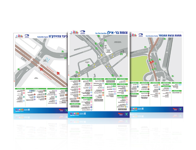עיצוב פלקט מתחם מעבר בתחנות מרכזיות בירושלים