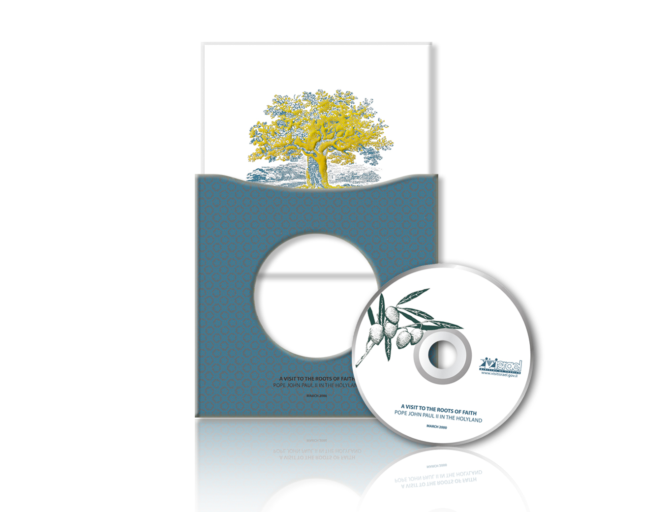 עיצוב תקליטור ומארז חגיגי לביקור האפיפיור בישראל