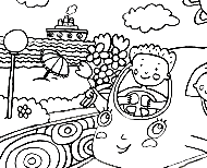 עיצוב, איור והפקת חוברות צביעה והפעלה ממותגות לילדים בנושא הרכבת הקלה בגוש דן